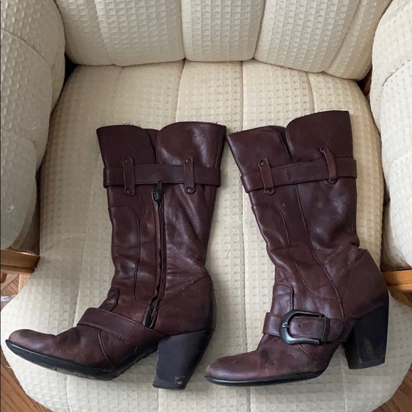 Brown Leather Born Women’s Boots 8.5 - Picture 2 of 8